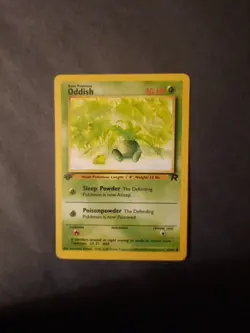 Pokemon Card TCG Oddish 63/82 Team Rocket Regular 1st Edition Card - Image 4