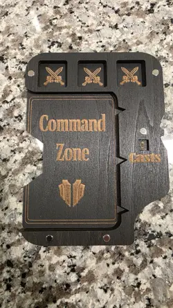 MTG TCG Wood Commander Command Zone Tray with Counter - MTG Magic - Image 2