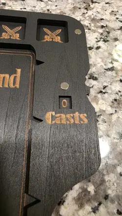 MTG TCG Wood Commander Command Zone Tray with Counter - MTG Magic - Image 3
