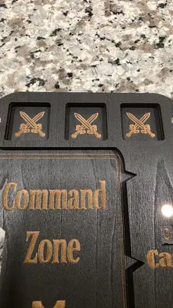 MTG TCG Wood Commander Command Zone Tray with Counter - MTG Magic - Image 4