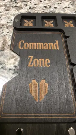 MTG TCG Wood Commander Command Zone Tray with Counter - MTG Magic - Image 5