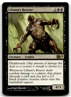 MTG Liliana's Reaver R Magic 2014 (M14) 103 LP - Image 1
