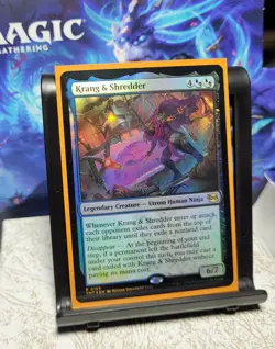 MTG Teenage Mutant Ninja Turtles Krang & Shredder 153, NM, Foil, Ships Quickly - Image 1
