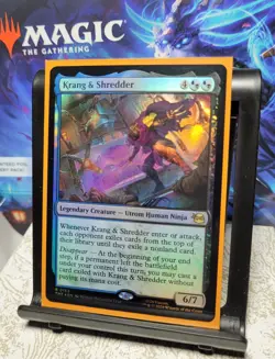 MTG Teenage Mutant Ninja Turtles Krang & Shredder 153, NM, Foil, Ships Quickly - Image 2