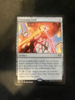 Magic: The Gathering Twinning Staff Artifact Rare Commander 2020 Regular English - Image 1