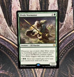 MTG - Elvish Warmaster - Kaldheim - Rare - NM - Image 1