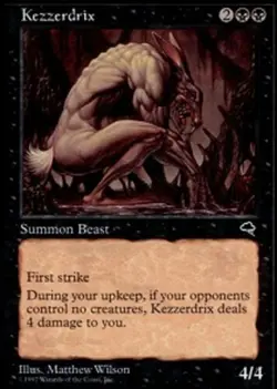 4x Kezzerdrix Light Play, English Tempest MTG Magic - Image 1