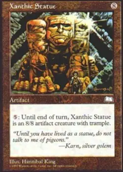 1x Xanthic Statue Light Play, English Weatherlight MTG Magic - Image 1