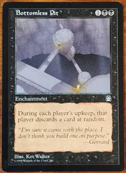 Bottomless Pit MTG Stronghold Regular LP Magic The Gathering - Image 1