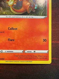 Charmander SWSH092 Cosmos Holo - Pokemon SWSH Promos Sword & Shield Promo - Image 5