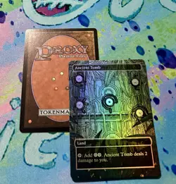 Ancient Tomb Pokemon Unknown Full Art Foil Mtg Play test Card - Image 1