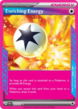 1x Enriching Energy - 191/191 - ACE Rare NM-Mint Pokemon SV08 - Surging Sparks - Image 1