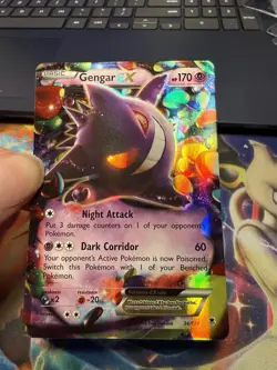 Pokemon Gengar EX 034/119 XY - Phantom Forces Full Art Holo 2014 Raw Near Mint - Image 1