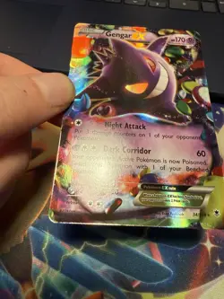 Pokemon Gengar EX 034/119 XY - Phantom Forces Full Art Holo 2014 Raw Near Mint - Image 3