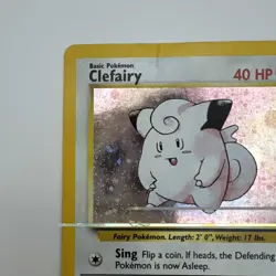 Clefairy 006/130 Base Set 2 Holo Pokemon TCG Vintage DMG - Image 3