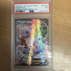 FA/MEW EX PROMO-SUPER-PREM.COLL. POKEMON XY BLACK STAR PROMO 2016 XY126 PSA 7 - Image 1