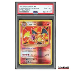 2016 Pokemon XY Evolutions Charizard Holo #11/108 PSA 8 - Image 1