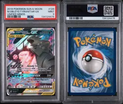 Mega Sableye & Tyranitar GX Tag Team #126/236 Pokemon Unified Minds PSA 9 Mint - Image 3