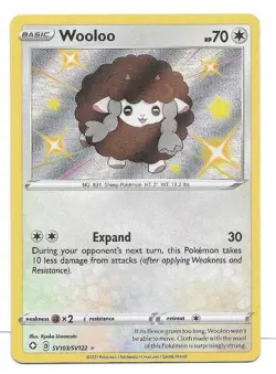 Wooloo SV103/SV122 Shining Fates: Shiny Vault Holo Pokemon TCG - NM - Image 1