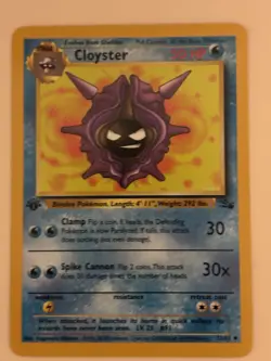 Pokemon TCG Cloyster Fossil 1st Edition 32/62 Stage 1 50 HP Uncommon - Image 1