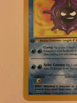 Pokemon TCG Cloyster Fossil 1st Edition 32/62 Stage 1 50 HP Uncommon - Image 2