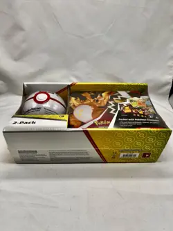 POKEMON 2021 TCG Treasure Chest Collectors Tin & Poke Ball - 8 Booster Packs - Image 2
