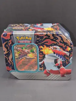 Pokemon TCG Paldea Partners Tin - Skeledirge Ex ~ Factory Sealed - Image 1