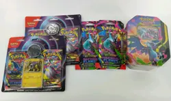 Pokemon TCG Phantasmal Flames Tin, Sleeved Boosters & Blister Packs Lot - Image 1
