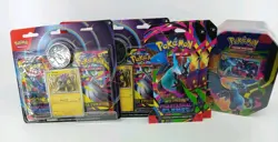 Pokemon TCG Phantasmal Flames Tin, Sleeved Boosters & Blister Packs Lot - Image 2