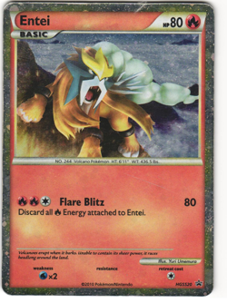 Shiny Entei Holo Promo Pokemon TCG HGSS Fall 2010 Collector's Tins HGSS20 MP - Image 1