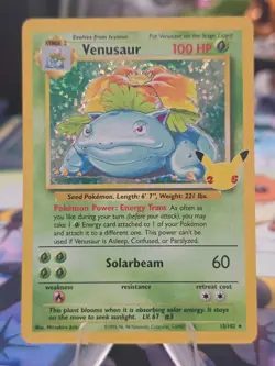 Pokemon TCG: Venusaur - 15/102 - Celebrations: Classic Collection - NM - Image 3