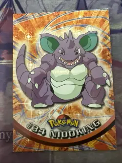 Pokemon Nidoking 34 Blue Topps Pack Fresh - Image 1