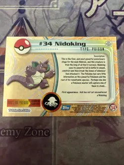 Pokemon Nidoking 34 Blue Topps Pack Fresh - Image 2