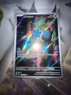 Pokemon TCG Bronzor Illustration Rare Holo Card 170/162 Temporal Forces - Image 1