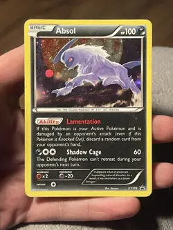 TCG Pokemon Absol XY178 XY Promo Holo Card 2016 English damaged - Image 1