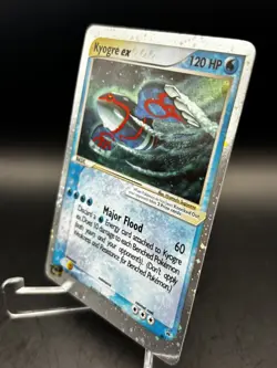2003 Pokemon TCG Kyogre EX Holo Black Star Promo Card #001 Vintage - Image 3
