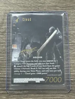 Final Fantasy Trading Card Game Special PR Card Collection: Cloud (Noir Promo) - Image 1