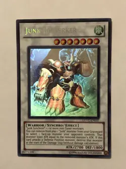 Yugioh Junk Berserker EXVCEN037 Ghost Rare 1st Edition NM Collectible Tcg Card - Image 3