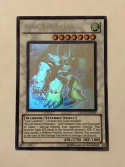 Yugioh Junk Berserker EXVCEN037 Ghost Rare 1st Edition NM Collectible Tcg Card - Image 4