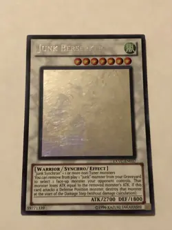 Yugioh Junk Berserker EXVCEN037 Ghost Rare 1st Edition NM Collectible Tcg Card - Image 5