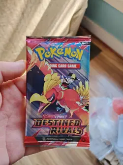 Pokemon Cards Destined Rivals Pack Still Sealed Custom Art Bought From Temu - Image 1