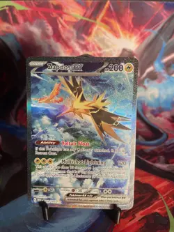 Pokemon Zapdos ex Ultra Rare Full Art Holo Card Scarlet & Violet 151 202/165 - Image 4