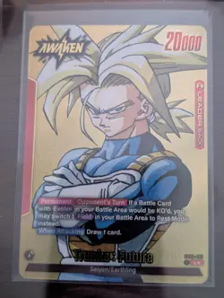 Trunks: Future SB02-001 Rare Foil Leader Awaken - Bandai DBS Card Game - Image 1