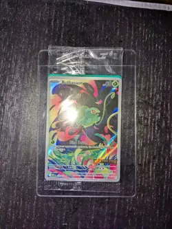 Pokemon TCG Bulbasaur Card 133/132 Mega Evolutions Box Topper Promo, Sealed - Image 1