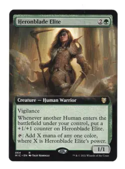 Extended Art - Heronblade Elite Magic: Innistrad: Midnight Hunt Commander MIC - Image 1