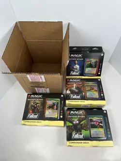 MTG Fallout Commander Deck Set of 4 - Magic the Gathering - Brand New Sealed - Image 1