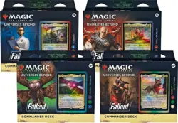 MTG Universes Beyond: Fallout - Commander deck set (Sealed Case of all 4 decks) - Image 1