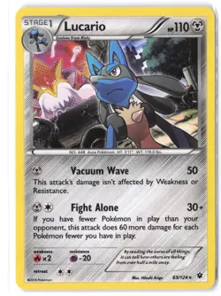 Pokemon Lucario (63) 63/124 XY - Fates Collide LP Holo - Image 1