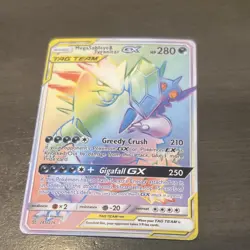 Pokemon Mega Sableye & Tyranitar GX Secret Rare Holo 245/236 Sm-Unified Minds - Image 1