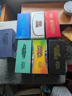 Lot of 7 Pokemon Elite Trainer Box EMPTY ETB Boxes – Crown Zenith, 151, Obsidian - Image 1